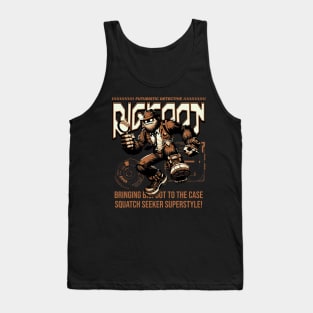 Bigfoot Detective Sci-fi Job Future Mecha Animals Robot Tank Top